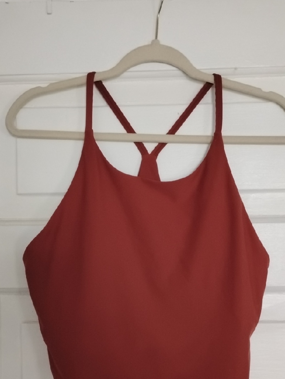 Old Navy Rust Orange Active Tank with Built-In Bra